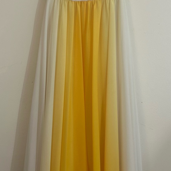 HALSTON - Lemon fade gown - Picture 4 of 5